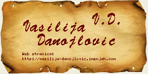 Vasilija Danojlović vizit kartica
